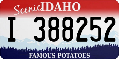 ID license plate I388252