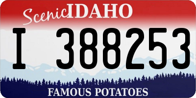 ID license plate I388253