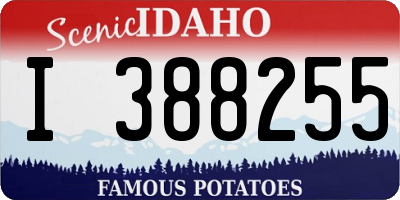 ID license plate I388255