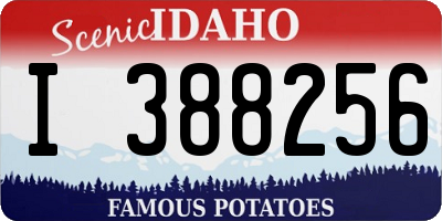 ID license plate I388256