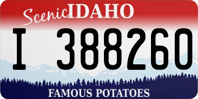 ID license plate I388260