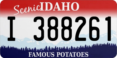 ID license plate I388261