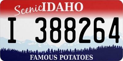 ID license plate I388264