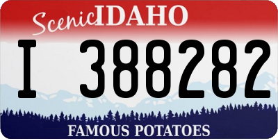 ID license plate I388282