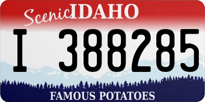 ID license plate I388285