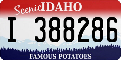 ID license plate I388286
