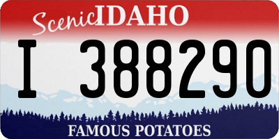 ID license plate I388290