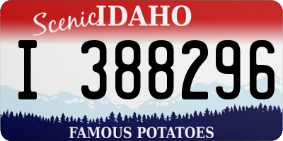 ID license plate I388296
