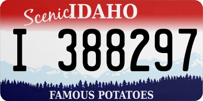 ID license plate I388297