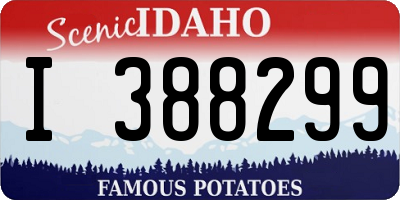 ID license plate I388299