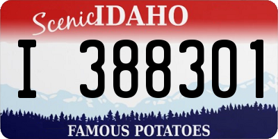 ID license plate I388301