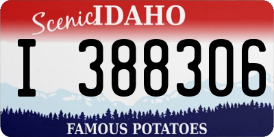 ID license plate I388306
