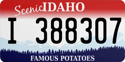 ID license plate I388307