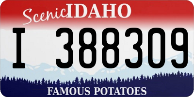 ID license plate I388309