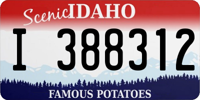 ID license plate I388312