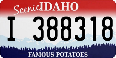 ID license plate I388318