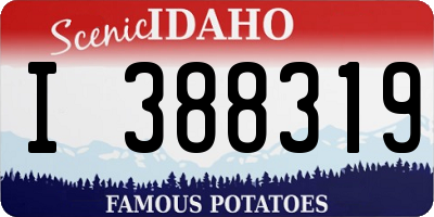 ID license plate I388319