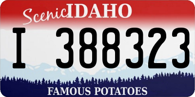 ID license plate I388323