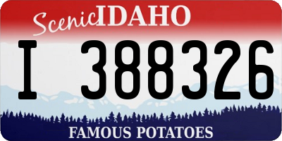 ID license plate I388326