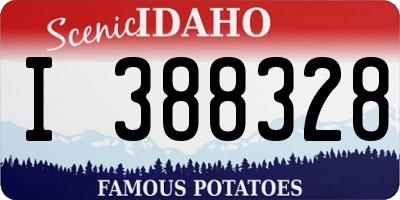 ID license plate I388328