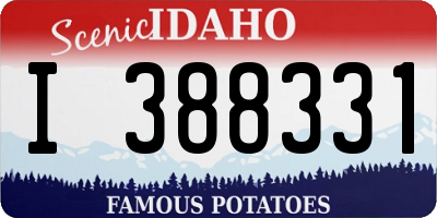 ID license plate I388331