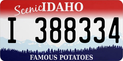 ID license plate I388334