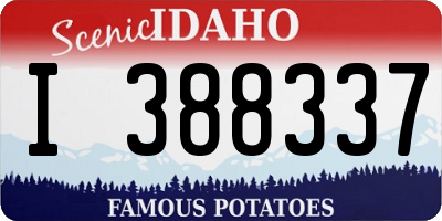 ID license plate I388337
