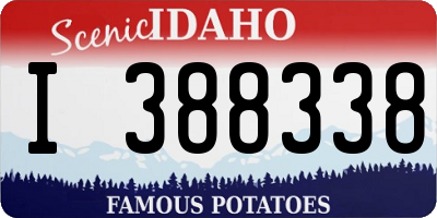 ID license plate I388338