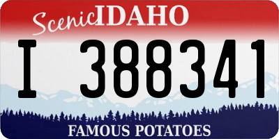 ID license plate I388341
