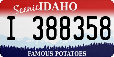 ID license plate I388358