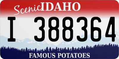 ID license plate I388364