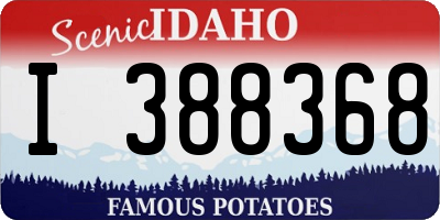 ID license plate I388368