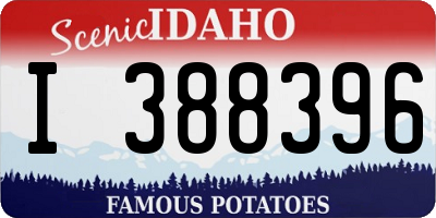 ID license plate I388396