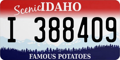 ID license plate I388409