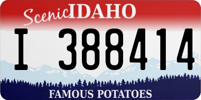 ID license plate I388414