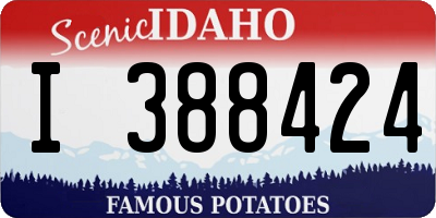 ID license plate I388424