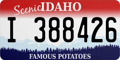 ID license plate I388426