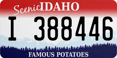 ID license plate I388446