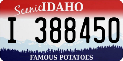 ID license plate I388450