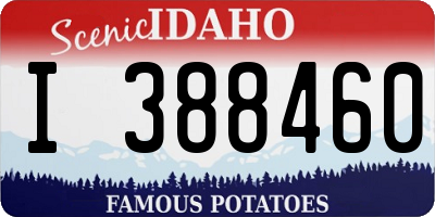 ID license plate I388460