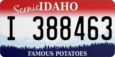 ID license plate I388463
