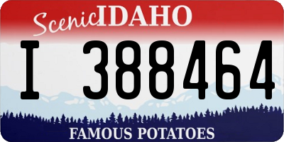 ID license plate I388464