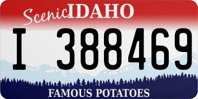 ID license plate I388469