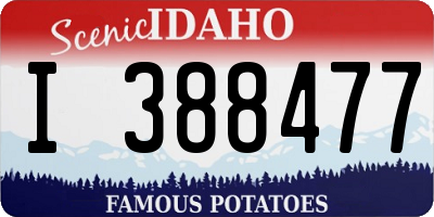 ID license plate I388477