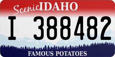 ID license plate I388482