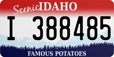 ID license plate I388485