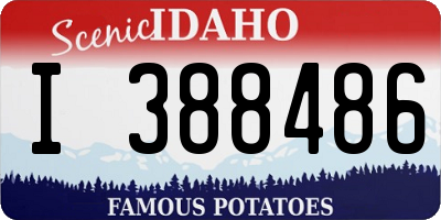 ID license plate I388486