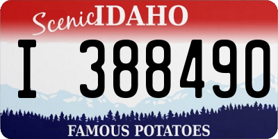 ID license plate I388490