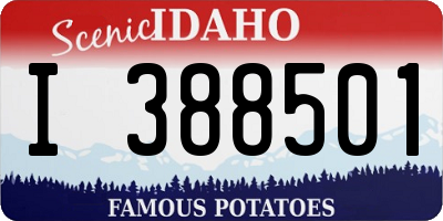ID license plate I388501