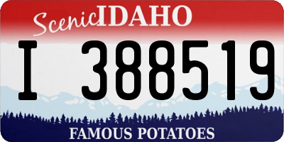 ID license plate I388519